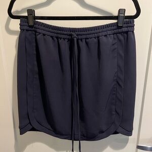 J. Crew Navy Skirt 10 Business Athletic style pull on elastic waist​